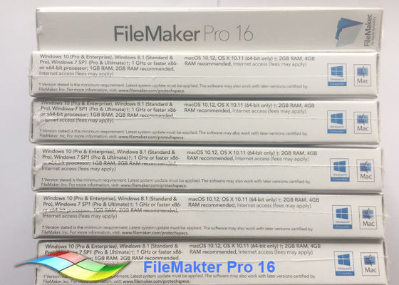Chine De logiciel pro 16 Upg FPP original Filemaker pro Windows du paquet 100% de FileMaker fournisseur