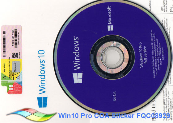 Chine le pro autocollant d'OEM de 64bit Microsoft Windows 10 en ligne activent OEM Dvd de Windows 10 fournisseur