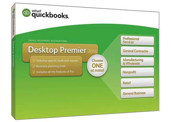 Chine Édition Quickbooks pro 2017 d'industrie avec l'utilisateur de la feuille de paie 4, entreprise 2017 de Quickbooks fournisseur