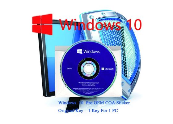 Chine Pro autocollant de COA de Windows 10 fonctionnant FQC personnalisable principal périodique 64bit/32 systèmes de bit fournisseur