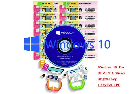 Chine 32/64 COA X20 de la victoire 10 principaux d'autocollant de produit de Windows 10 de bit pro en ligne activent fournisseur