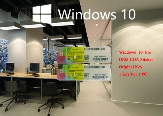 Chine Activation en ligne FQC personnalisable véritable de pro d'Italien de Windows 10 autocollant de COA de langue italienne fournisseur