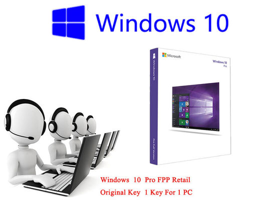 Chine Microsoft Windows 10 pro FPP 64bit au détail en ligne activent l'Allemand/langue de Multili fournisseur