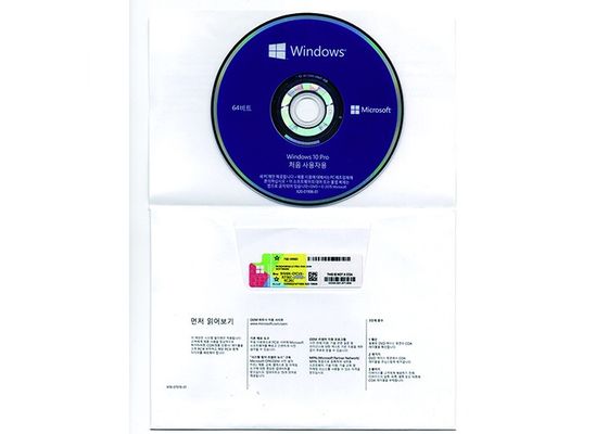 Chine De langue pro 64bit Dvd autocollant DVD d'OEM de MS Windows 10 multi pour des affaires fournisseur