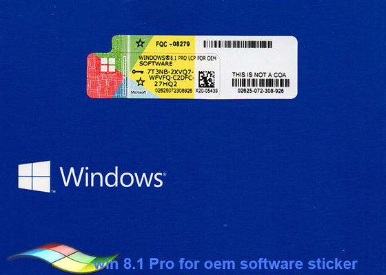 Chine Système d'exploitation véritable de Microsoft Windows 8,1 pour l'autocollant de COA fournisseur