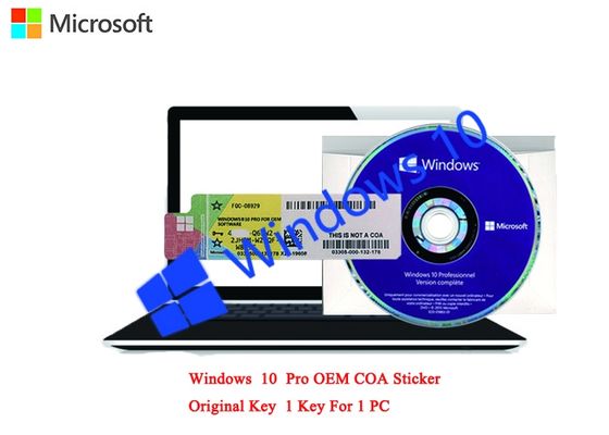 Chine Activation en ligne de la langue allemande 64bit de pro autocollant de COA de Microsoft Windows 10 pour l'ordinateur fournisseur