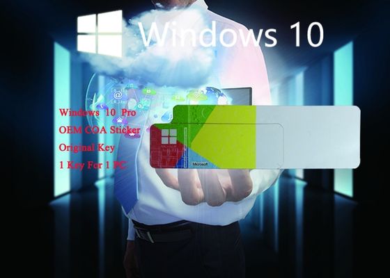 Chine Version de pro autocollant de COA de Windows 10 d'autocollant de clé de produit de Windows la pleine en ligne activent personnalisable fournisseur