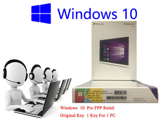 Chine 32bit/64bit Windows 10 FPP vendent l'activation au détail en ligne d'USB du PC international coréen 3,0 de boîte fournisseur